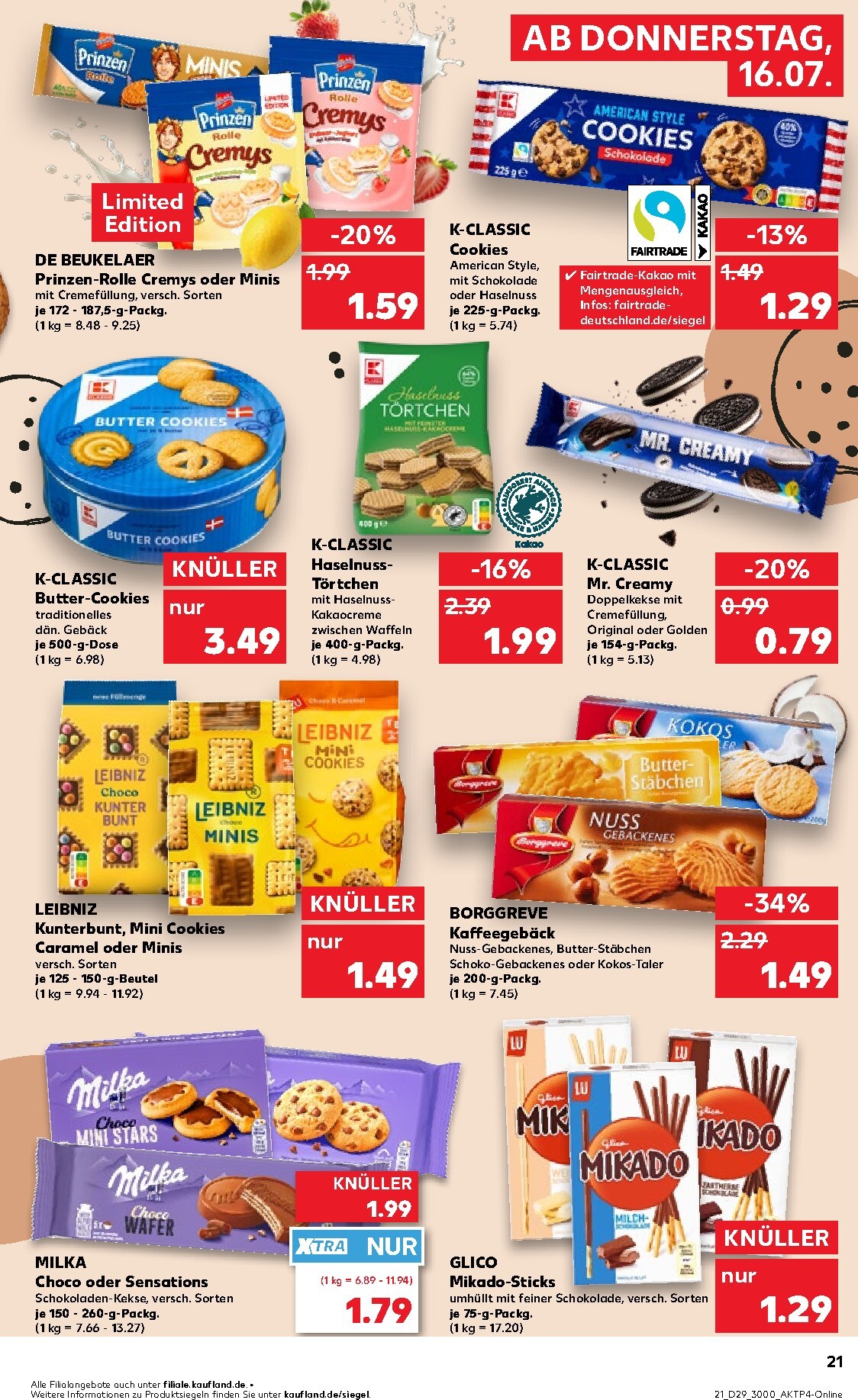 kaufland - Kaufland Prospekt nächste Woche – von Donnerstag 16.07.2026 bis Mittwoch 22.07.2026 - page: 21