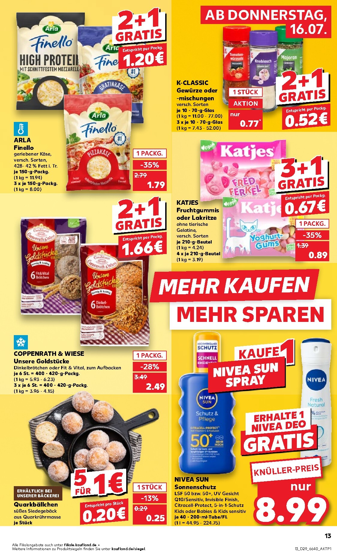 kaufland - Kaufland Prospekt nächste Woche – von Donnerstag 16.07.2026 bis Mittwoch 22.07.2026 - page: 13