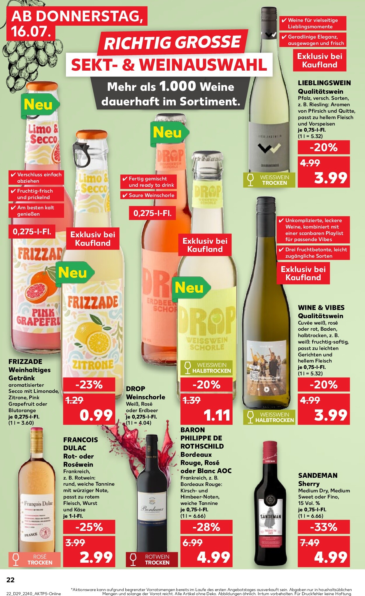 kaufland - Kaufland Prospekt nächste Woche – von Donnerstag 16.07.2026 bis Mittwoch 22.07.2026 - page: 22
