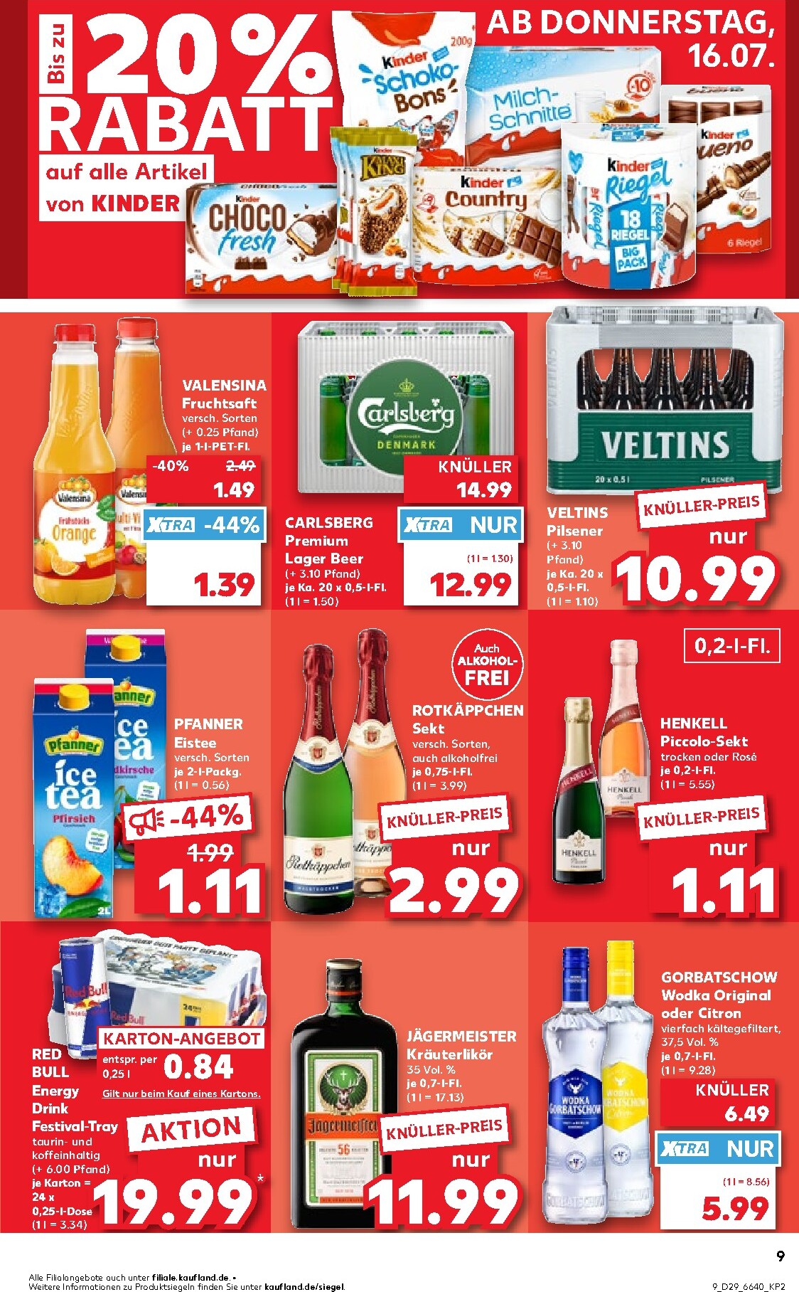 kaufland - Kaufland Prospekt nächste Woche – von Donnerstag 16.07.2026 bis Mittwoch 22.07.2026 - page: 9