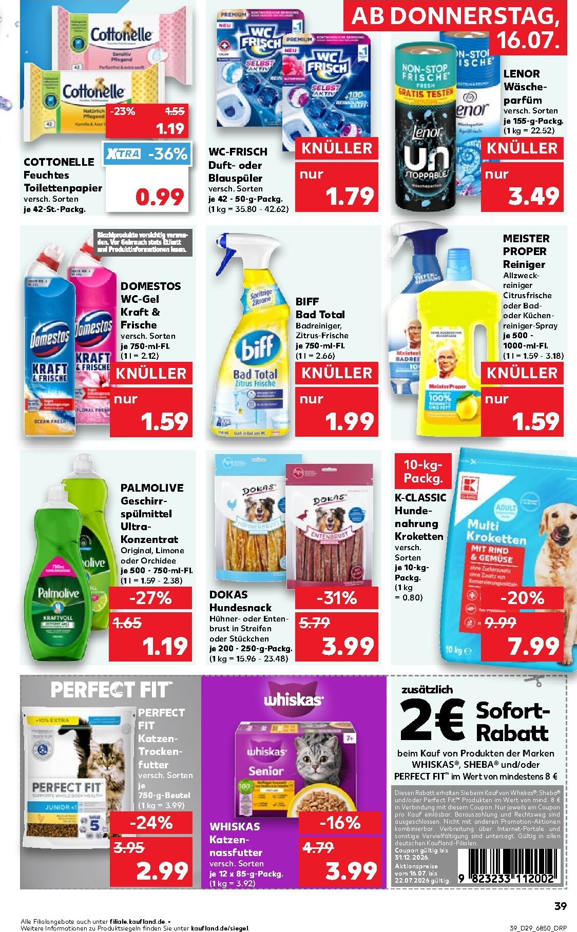 kaufland - Kaufland Prospekt nächste Woche – von Donnerstag 16.07.2026 bis Mittwoch 22.07.2026 - page: 39