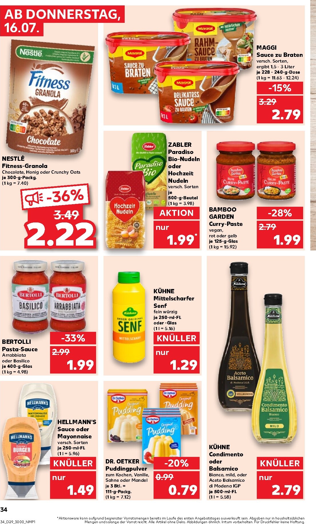 kaufland - Kaufland Prospekt nächste Woche – von Donnerstag 16.07.2026 bis Mittwoch 22.07.2026 - page: 34