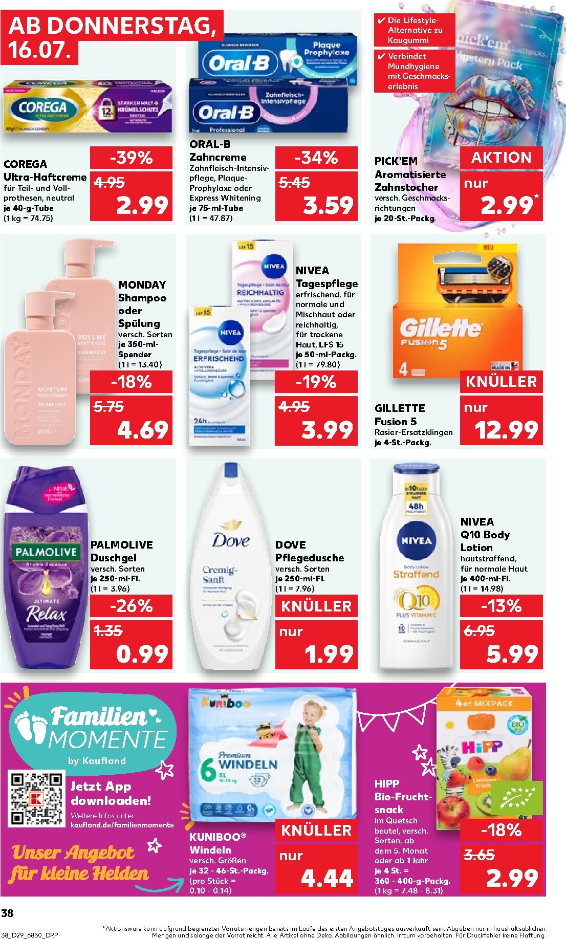 kaufland - Kaufland Prospekt nächste Woche – von Donnerstag 16.07.2026 bis Mittwoch 22.07.2026 - page: 38