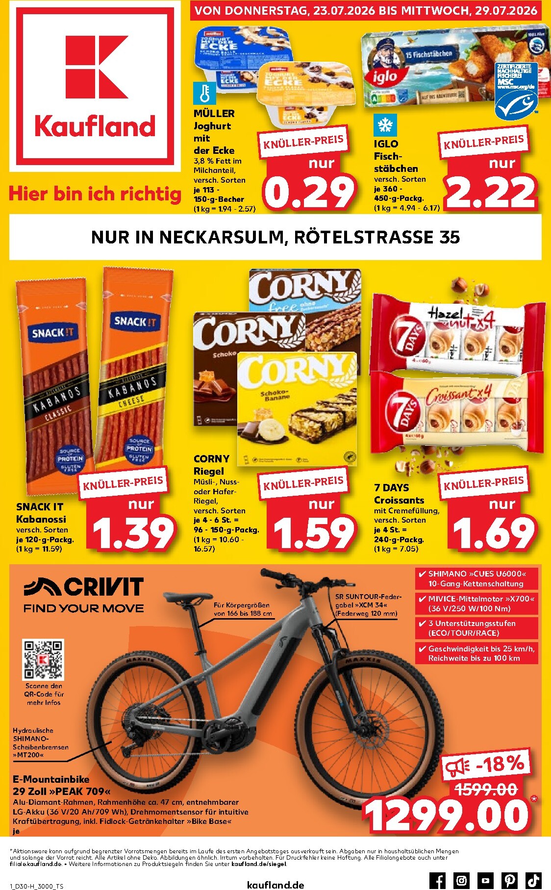 kaufland - Kaufland Prospekt nächste Woche – von Donnerstag 23.07.2026 bis Mittwoch 29.07.2026