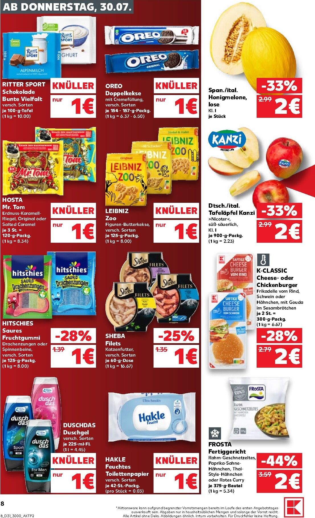 kaufland - Kaufland Prospekt nächste Woche – von Donnerstag 30.07.2026 bis Mittwoch 05.08.2026 - page: 8