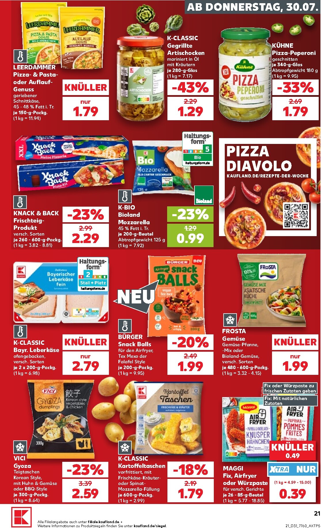 kaufland - Kaufland Prospekt nächste Woche – von Donnerstag 30.07.2026 bis Mittwoch 05.08.2026 - page: 21