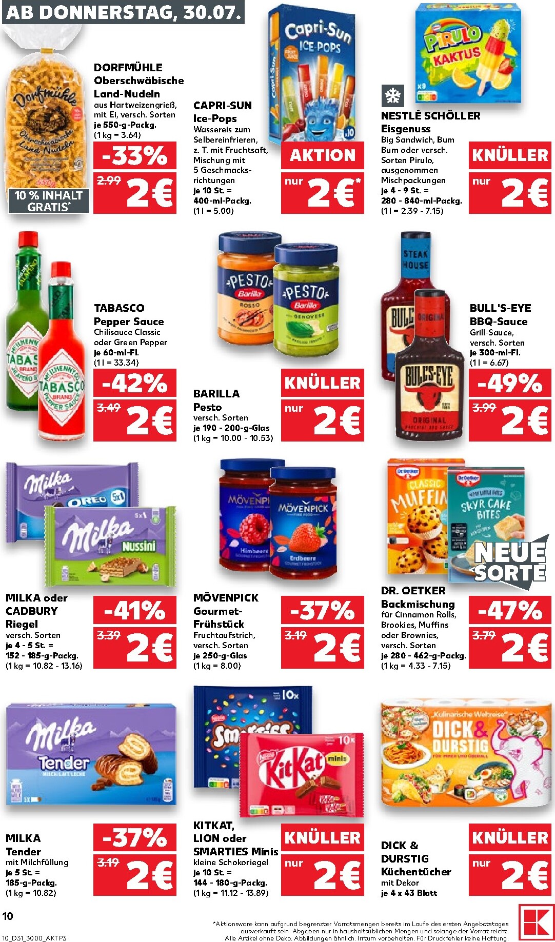 kaufland - Kaufland Prospekt nächste Woche – von Donnerstag 30.07.2026 bis Mittwoch 05.08.2026 - page: 10