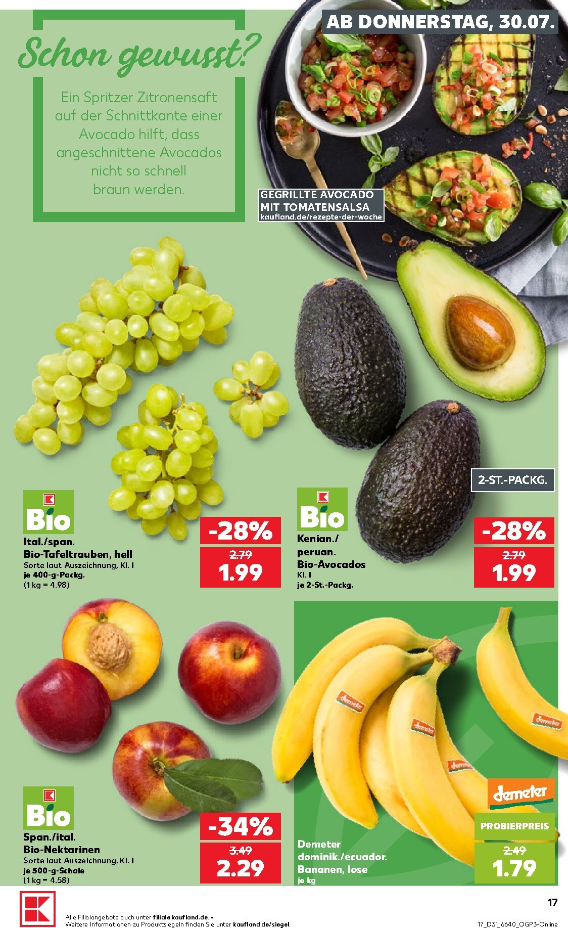 kaufland - Kaufland Prospekt nächste Woche – von Donnerstag 30.07.2026 bis Mittwoch 05.08.2026 - page: 17