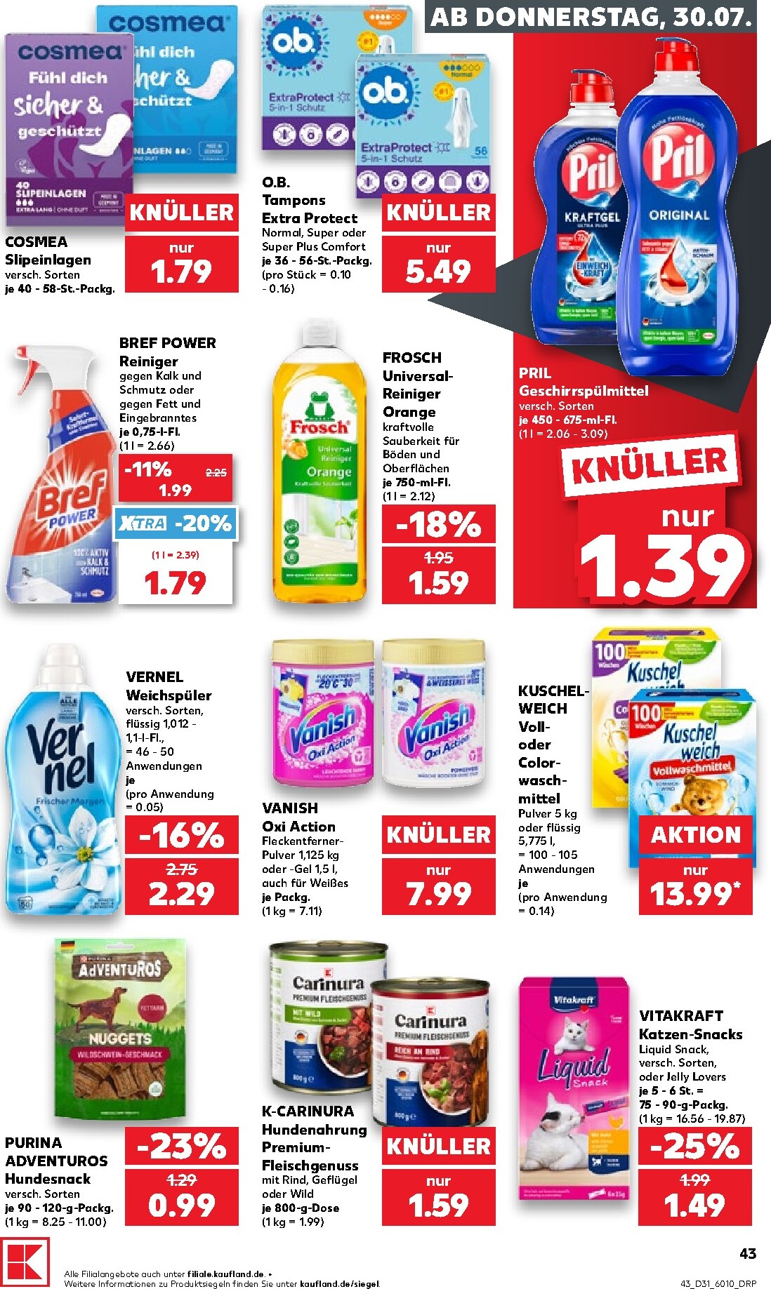 kaufland - Kaufland Prospekt nächste Woche – von Donnerstag 30.07.2026 bis Mittwoch 05.08.2026 - page: 43
