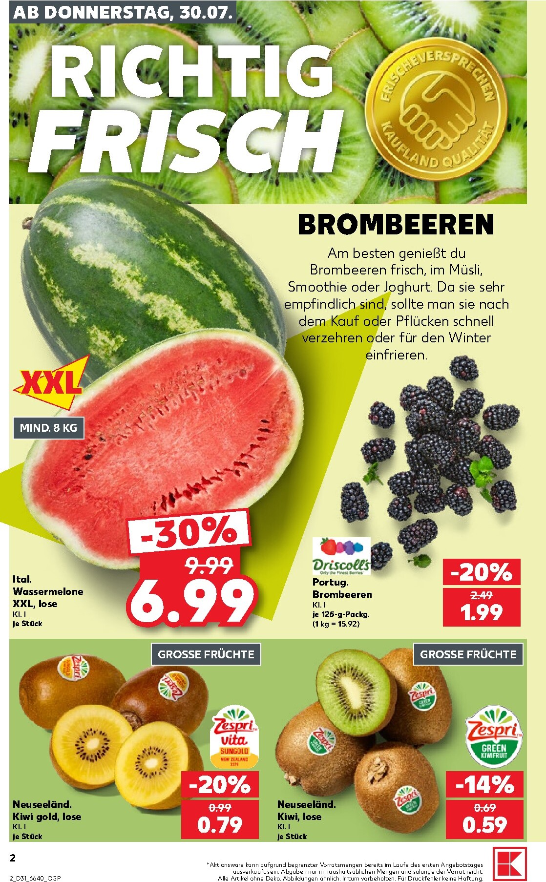 kaufland - Kaufland Prospekt nächste Woche – von Donnerstag 30.07.2026 bis Mittwoch 05.08.2026 - page: 2