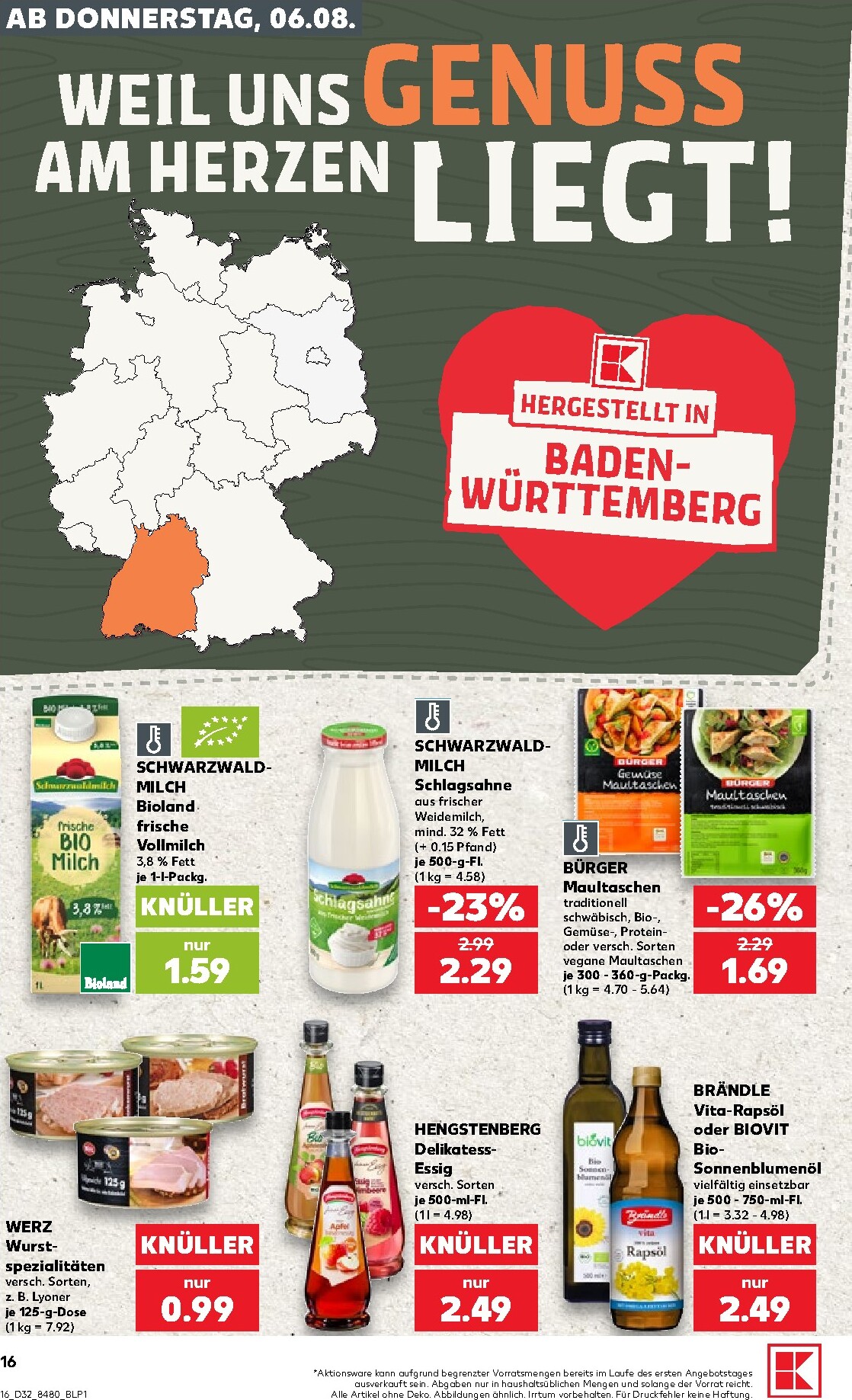 kaufland - Kaufland Prospekt nächste Woche – von Donnerstag 06.08.2026 bis Mittwoch 12.08.2026 - page: 16