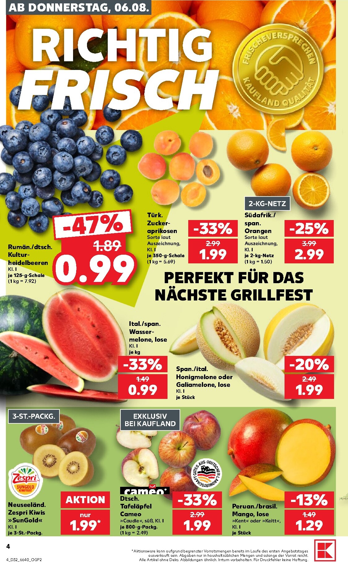 kaufland - Kaufland Prospekt nächste Woche – von Donnerstag 06.08.2026 bis Mittwoch 12.08.2026 - page: 4