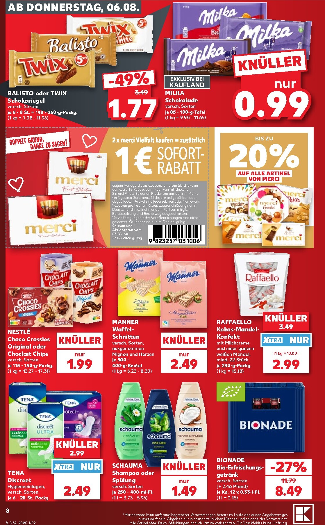 kaufland - Kaufland Prospekt nächste Woche – von Donnerstag 06.08.2026 bis Mittwoch 12.08.2026 - page: 8