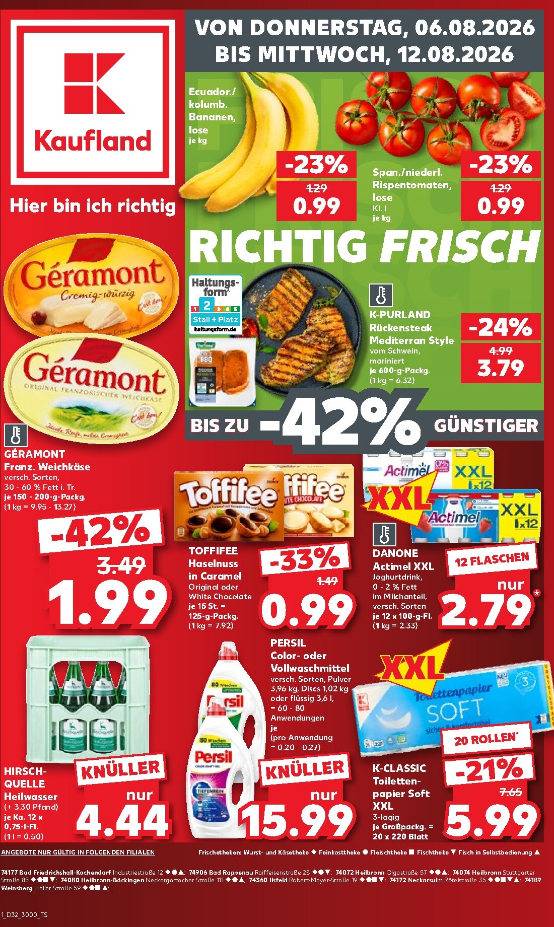 kaufland - Kaufland Prospekt nächste Woche – von Donnerstag 06.08.2026 bis Mittwoch 12.08.2026