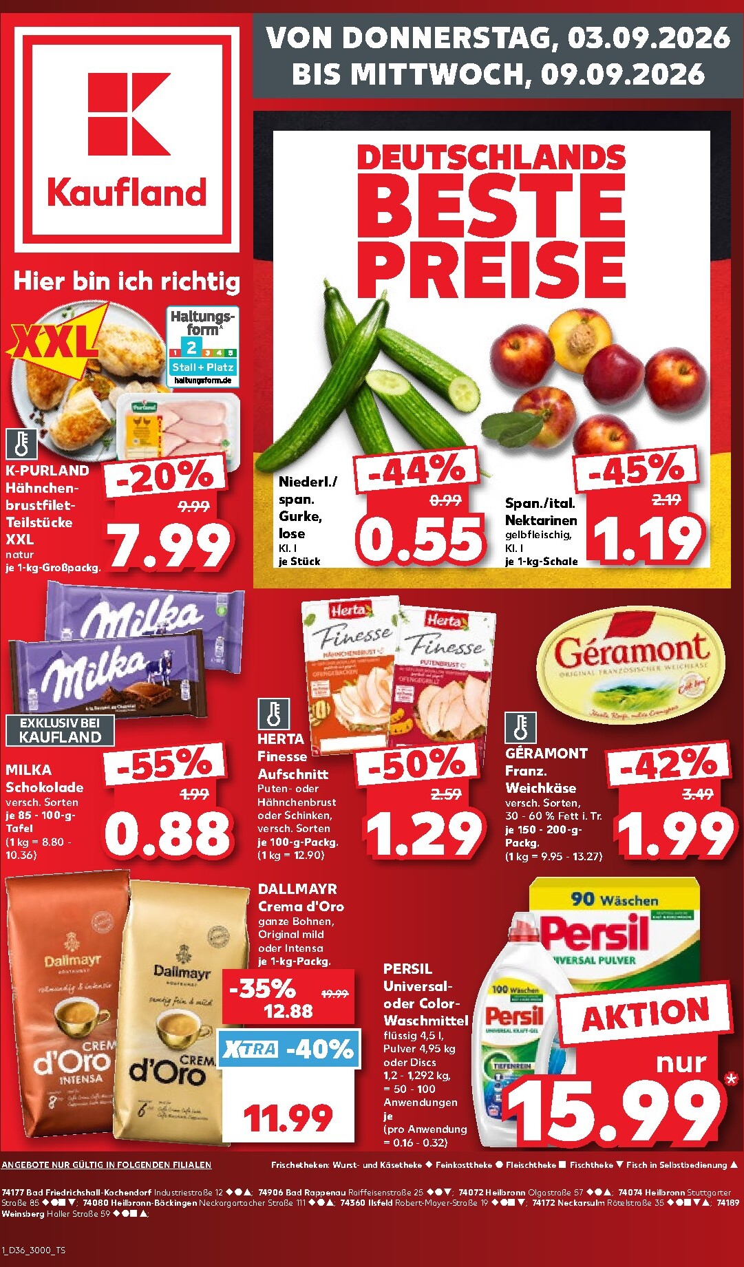 kaufland - Kaufland Prospekt nächste Woche – von Donnerstag 03.09.2026 bis Mittwoch 09.09.2026