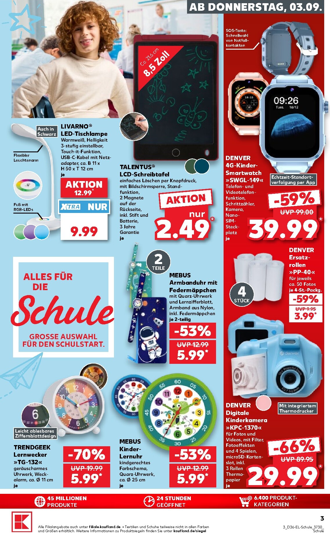 kaufland - Kaufland - Back to School Prospekt nächste Woche – von Donnerstag 03.09.2026 bis Mittwoch 16.09.2026 - page: 3