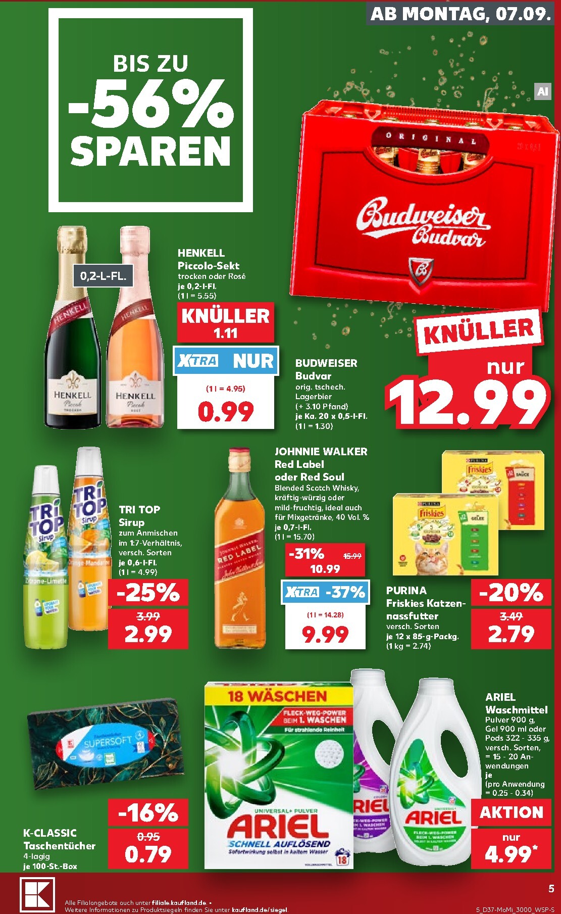 kaufland - Kaufland - Richtig Sparen Prospekt nächste Woche – von Montag 07.09.2026 bis Mittwoch 09.09.2026 - page: 5