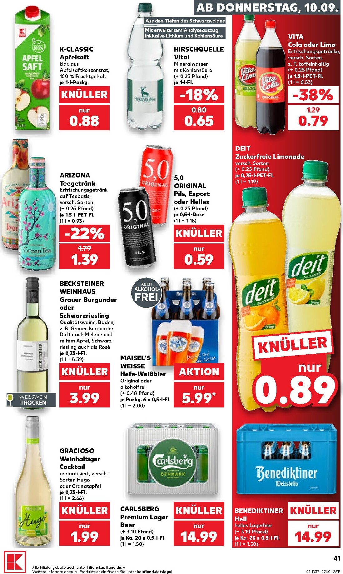kaufland - Kaufland Prospekt nächste Woche – von Donnerstag 10.09.2026 bis Mittwoch 16.09.2026 - page: 41