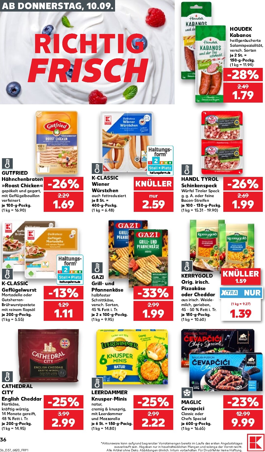 kaufland - Kaufland Prospekt nächste Woche – von Donnerstag 10.09.2026 bis Mittwoch 16.09.2026 - page: 36