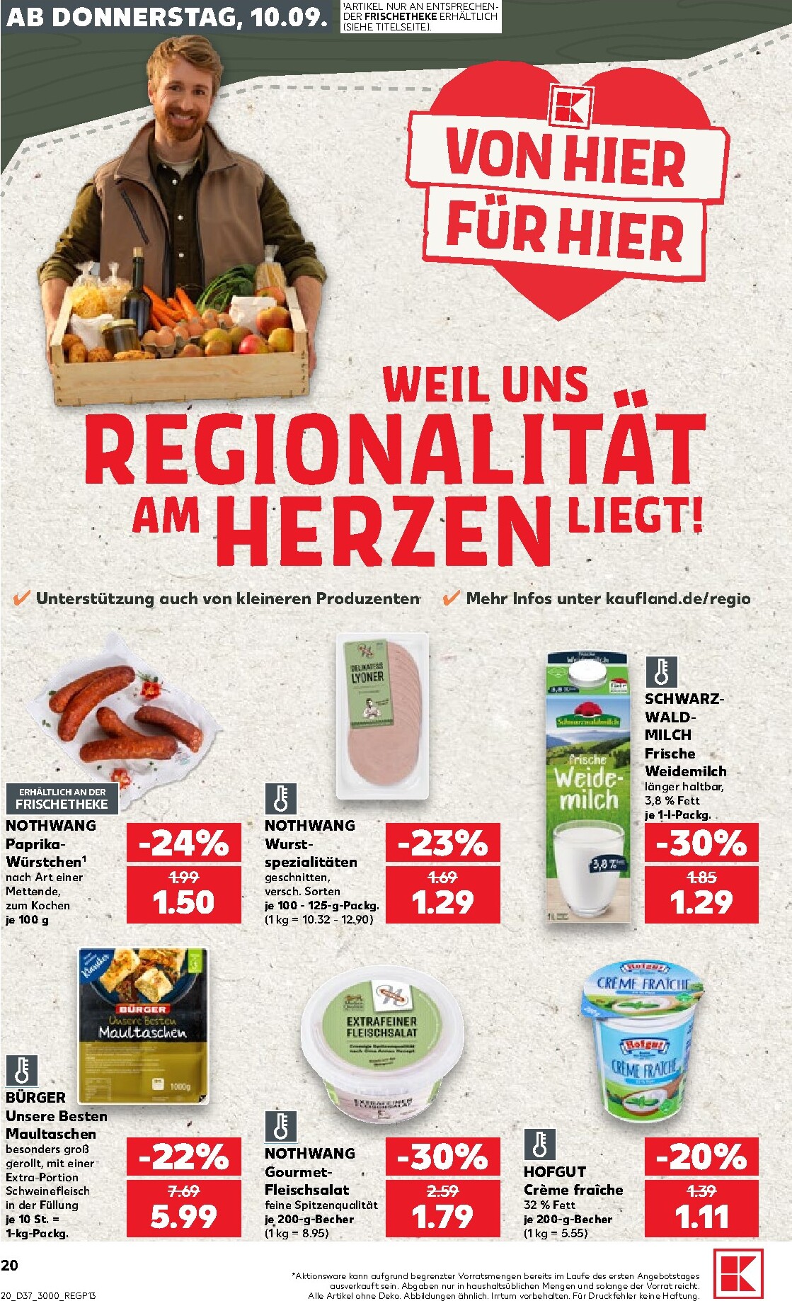 kaufland - Kaufland Prospekt nächste Woche – von Donnerstag 10.09.2026 bis Mittwoch 16.09.2026 - page: 20