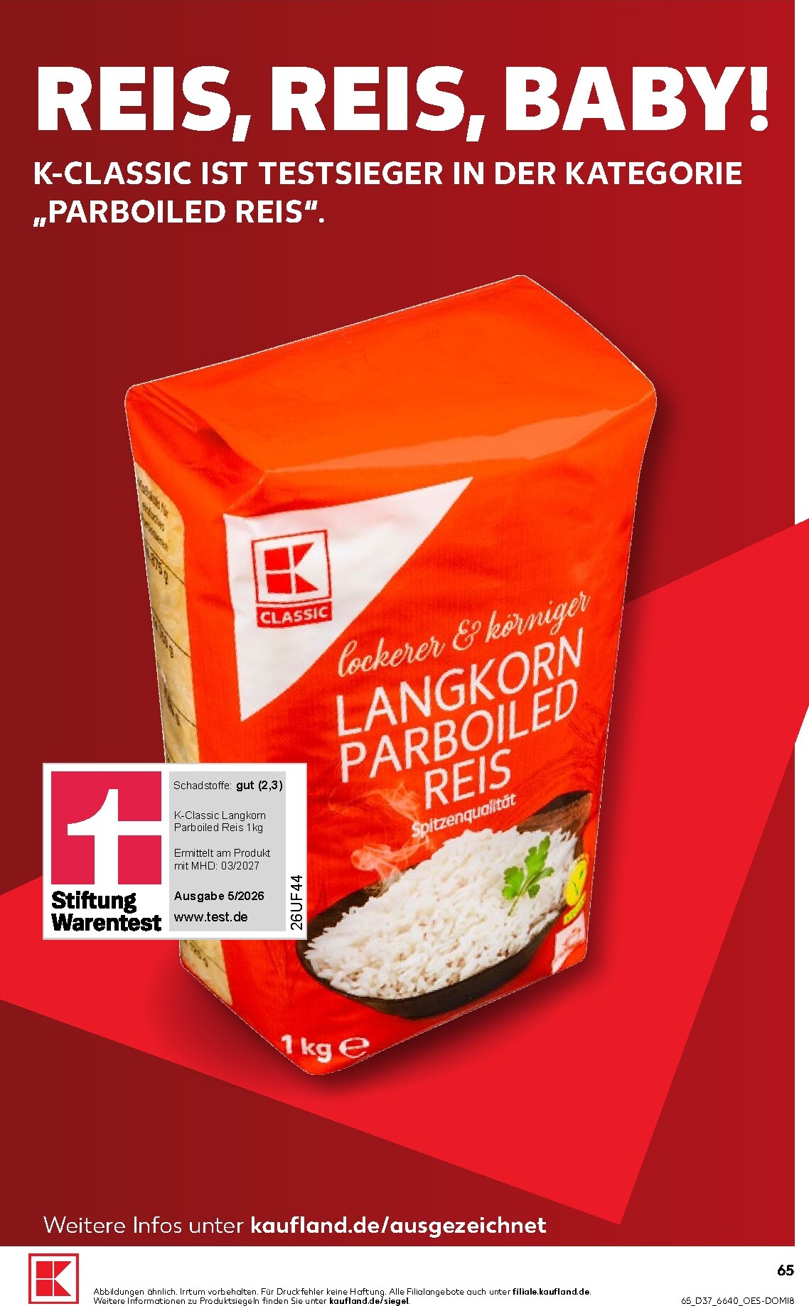 kaufland - Kaufland Prospekt nächste Woche – von Donnerstag 10.09.2026 bis Mittwoch 16.09.2026 - page: 65