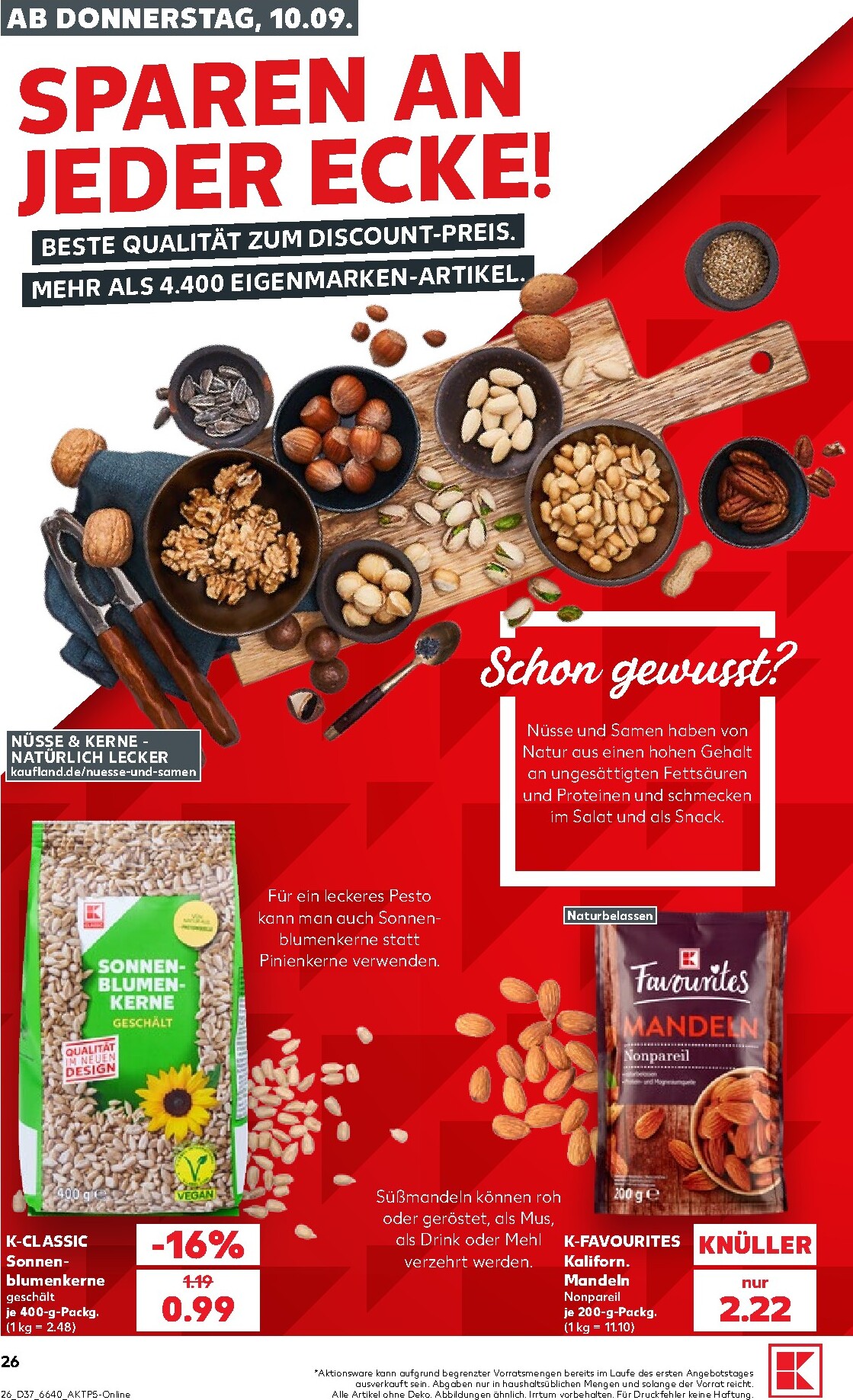 kaufland - Kaufland Prospekt nächste Woche – von Donnerstag 10.09.2026 bis Mittwoch 16.09.2026 - page: 26