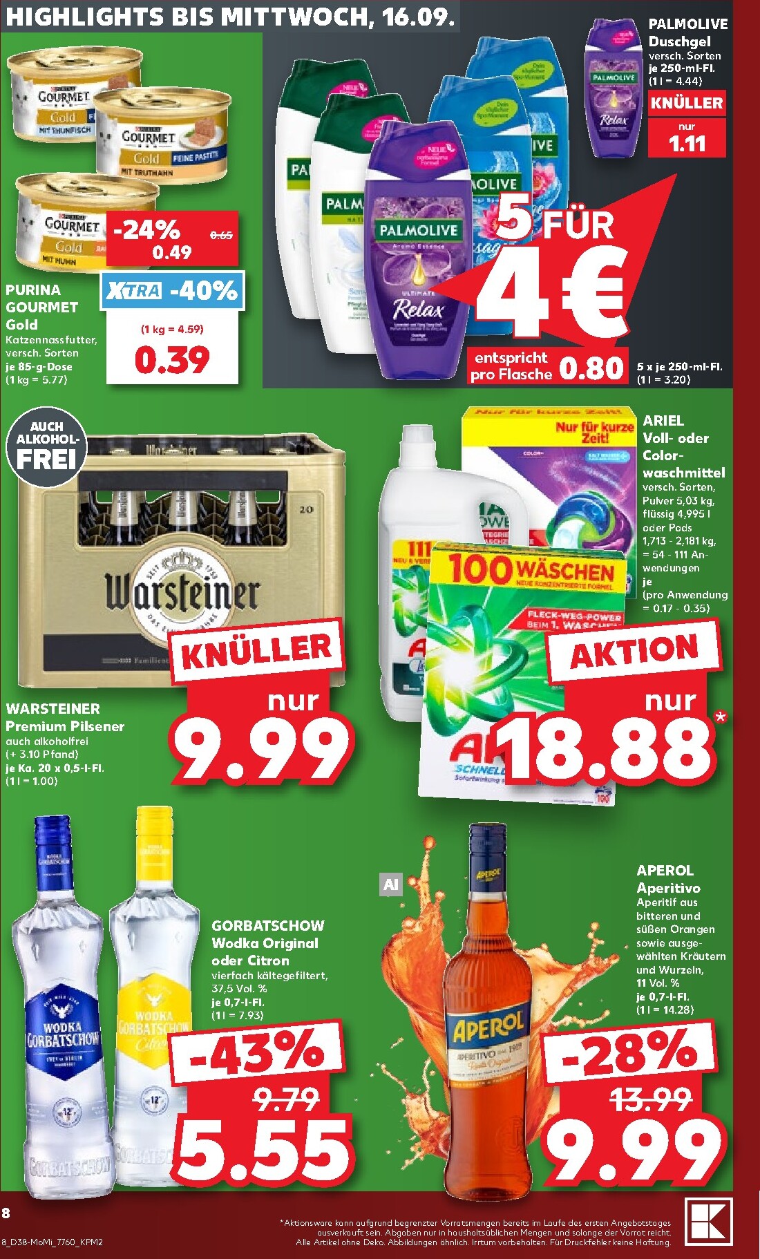 kaufland - Kaufland Prospekt nächste Woche – von Montag 14.09.2026 bis Mittwoch 16.09.2026 - page: 8