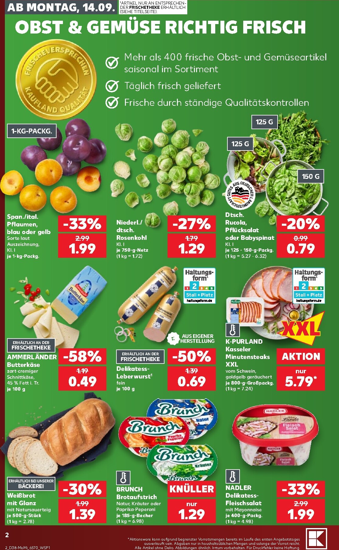 kaufland - Kaufland Prospekt nächste Woche – von Montag 14.09.2026 bis Mittwoch 16.09.2026 - page: 2