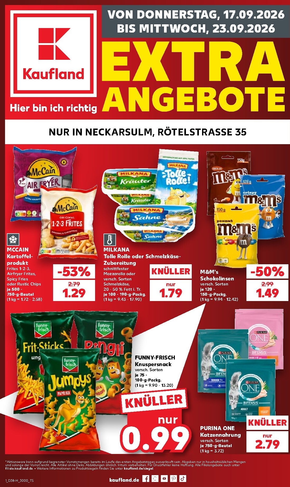 kaufland - Kaufland - Extra angebote Prospekt nächste Woche – von Donnerstag 17.09.2026 bis Mittwoch 23.09.2026