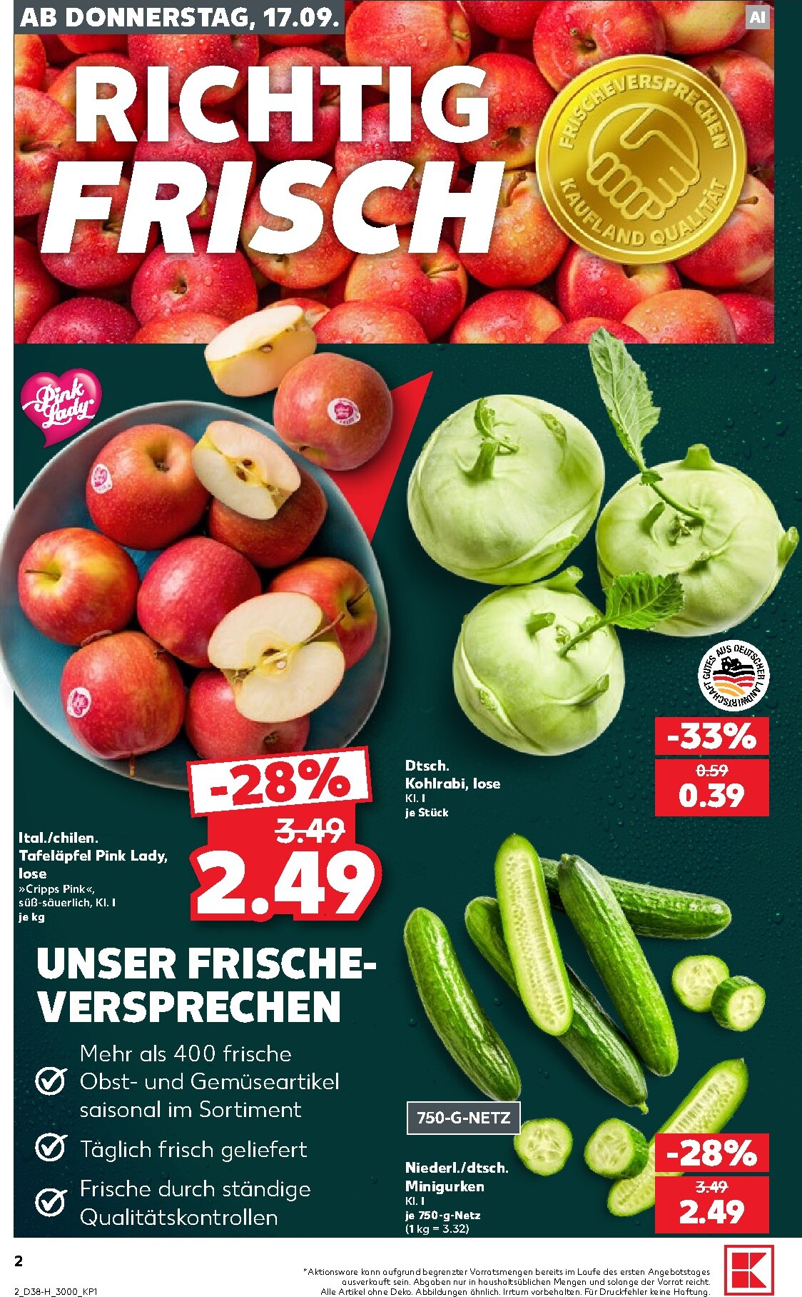 kaufland - Kaufland - Extra angebote Prospekt nächste Woche – von Donnerstag 17.09.2026 bis Mittwoch 23.09.2026 - page: 2