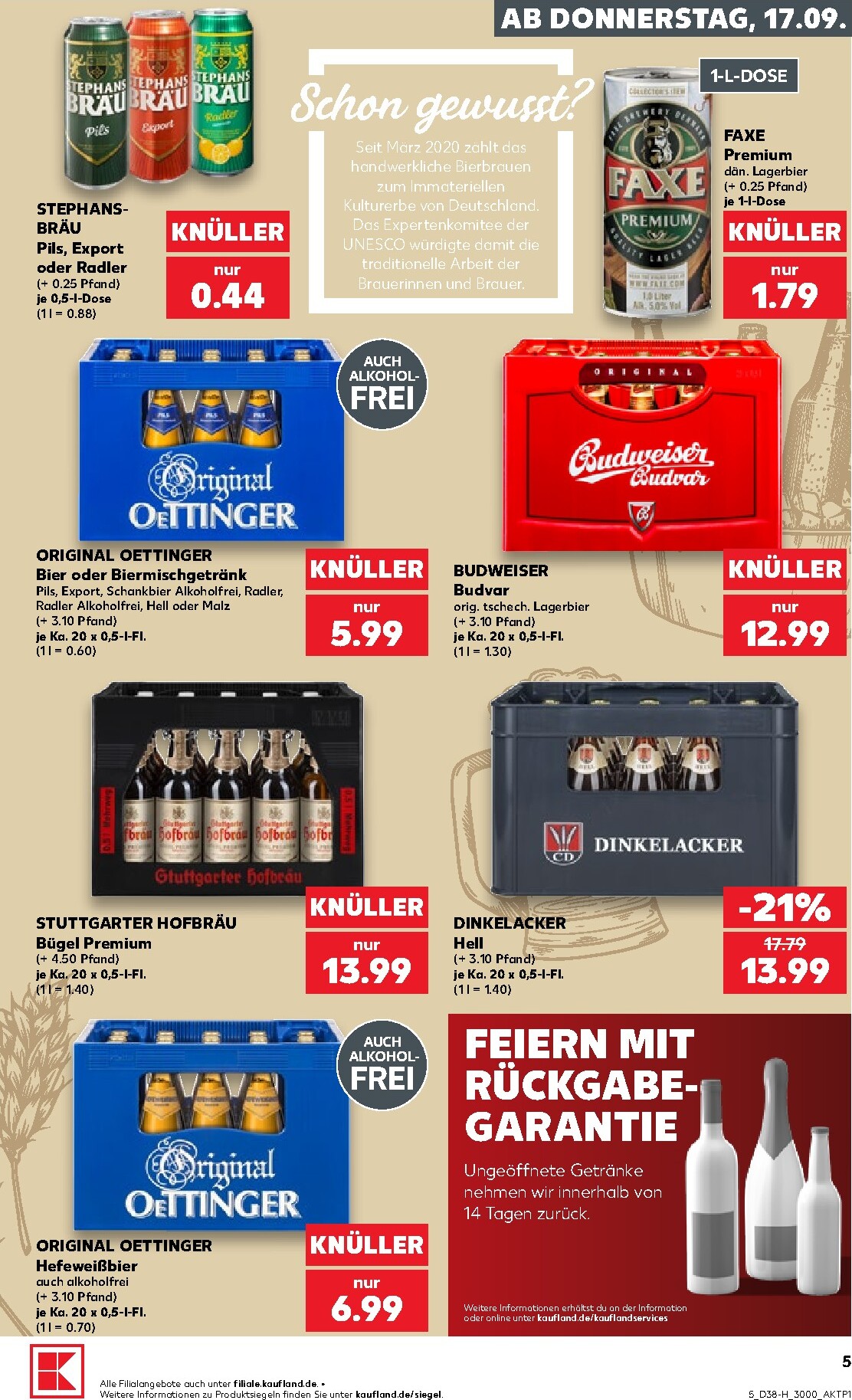 kaufland - Kaufland - Extra angebote Prospekt nächste Woche – von Donnerstag 17.09.2026 bis Mittwoch 23.09.2026 - page: 5