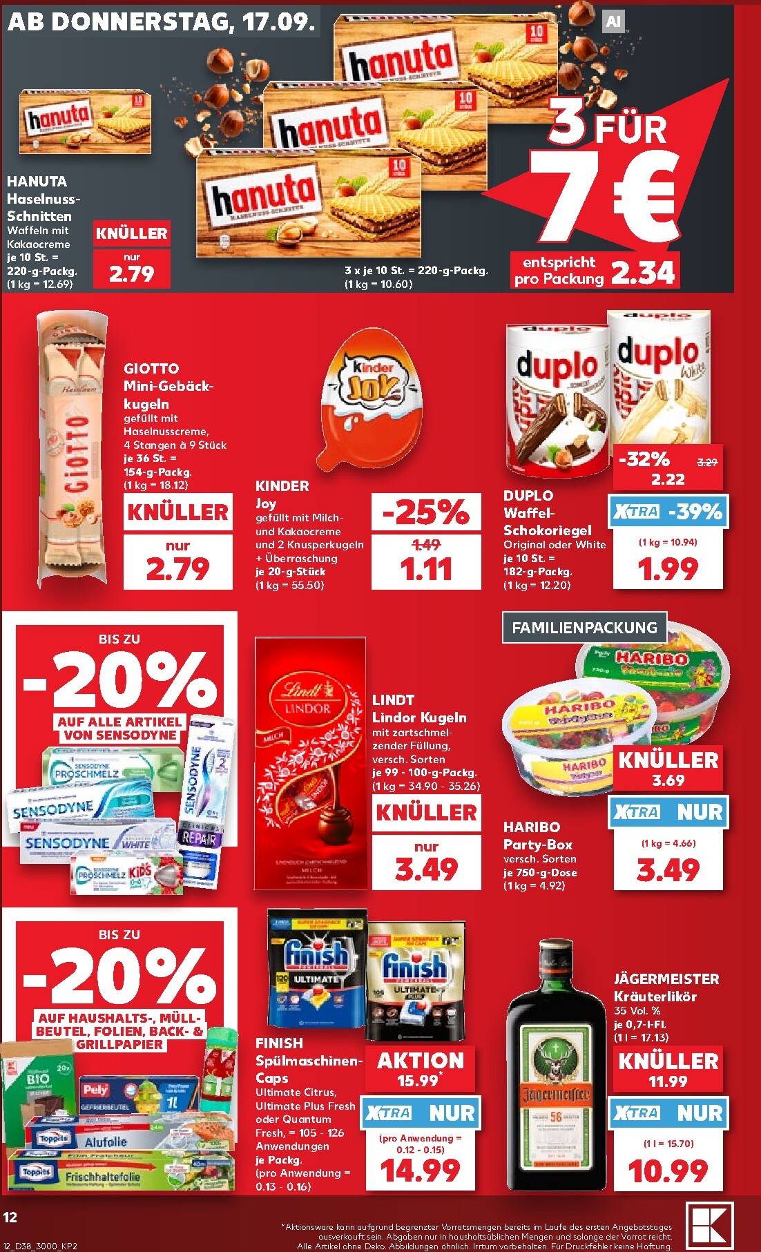 kaufland - Kaufland Prospekt nächste Woche – von Donnerstag 17.09.2026 bis Mittwoch 23.09.2026 - page: 12