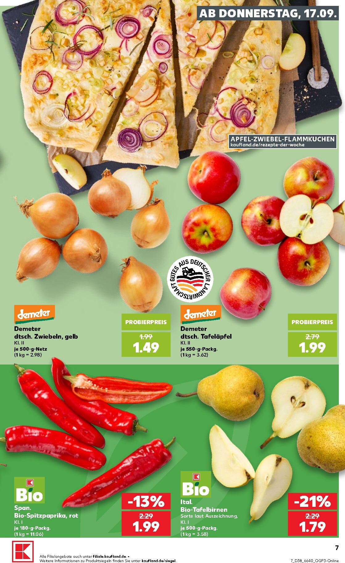 kaufland - Kaufland Prospekt nächste Woche – von Donnerstag 17.09.2026 bis Mittwoch 23.09.2026 - page: 7