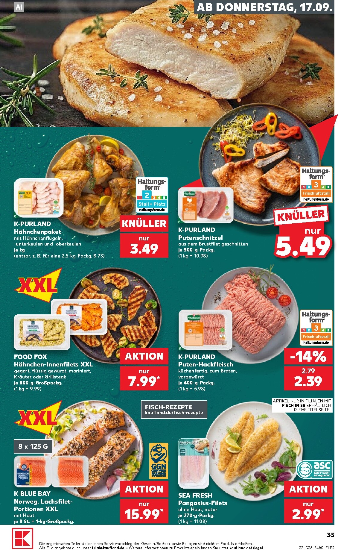kaufland - Kaufland Prospekt nächste Woche – von Donnerstag 17.09.2026 bis Mittwoch 23.09.2026 - page: 33