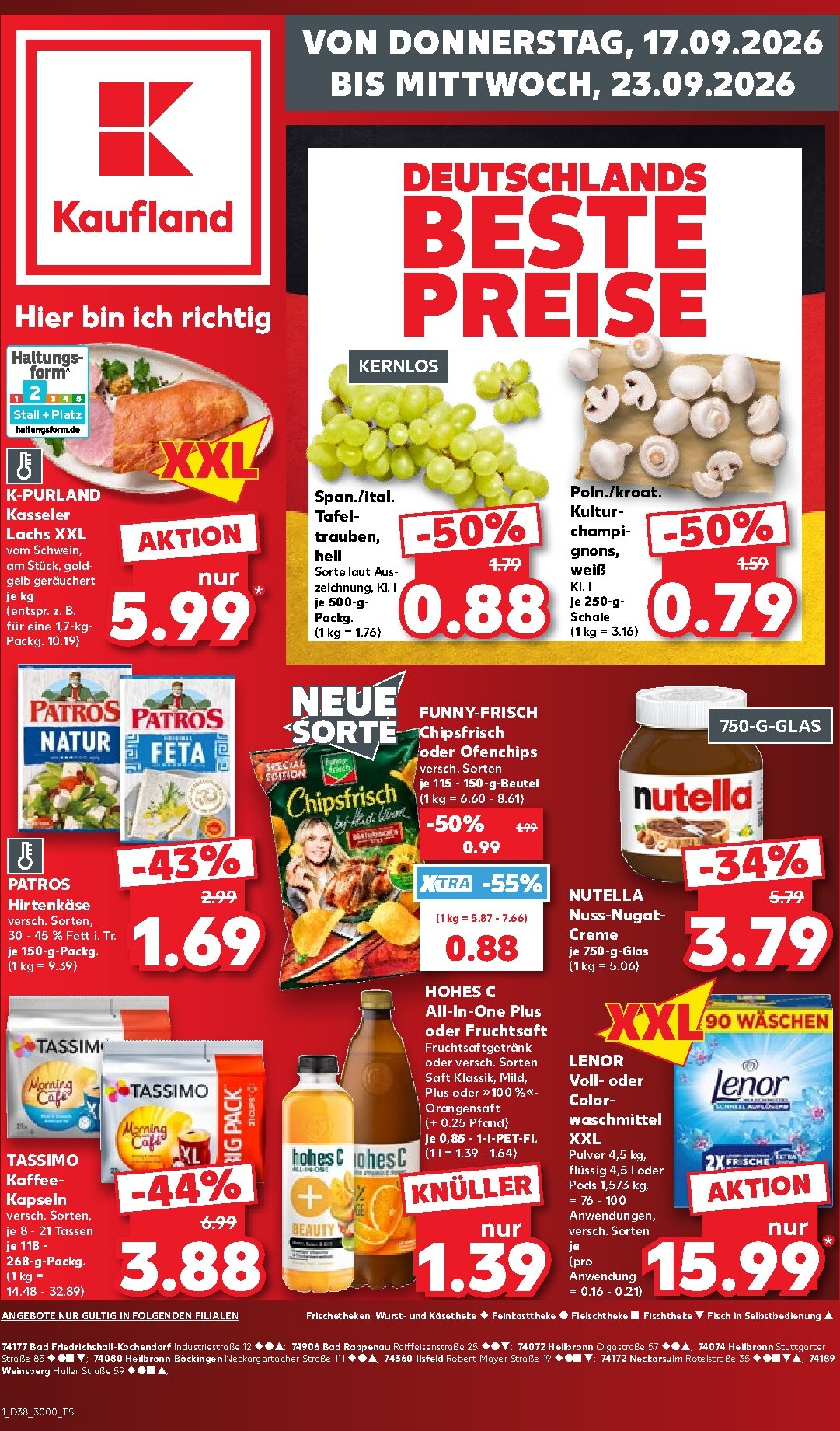 kaufland - Kaufland Prospekt nächste Woche – von Donnerstag 17.09.2026 bis Mittwoch 23.09.2026