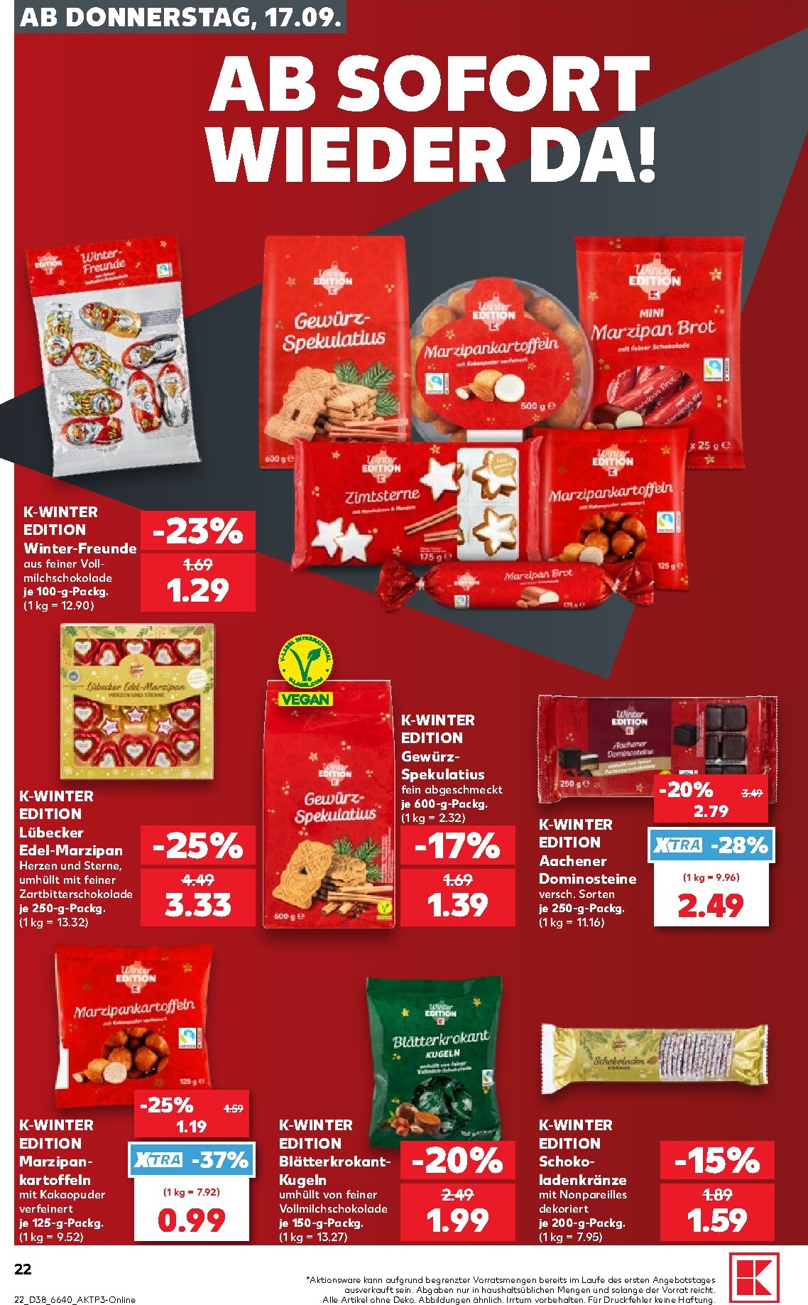 kaufland - Kaufland Prospekt nächste Woche – von Donnerstag 17.09.2026 bis Mittwoch 23.09.2026 - page: 22