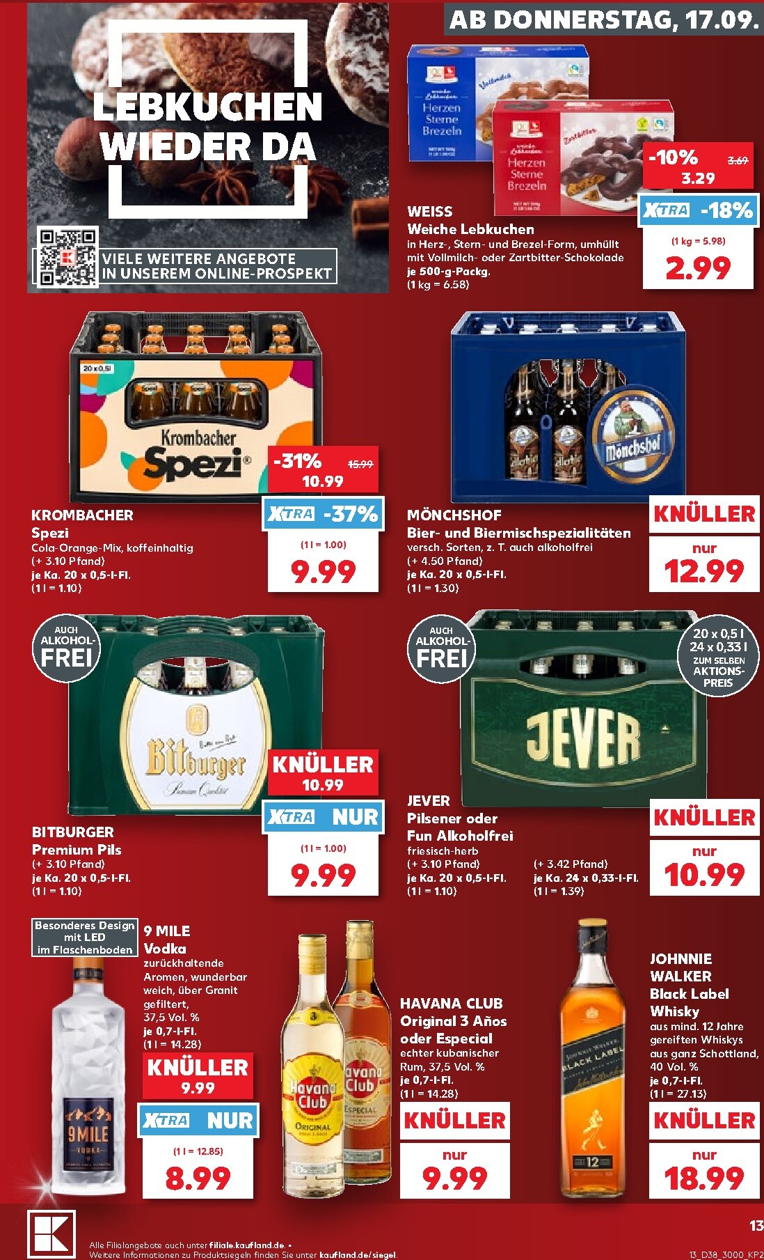 kaufland - Kaufland Prospekt nächste Woche – von Donnerstag 17.09.2026 bis Mittwoch 23.09.2026 - page: 13
