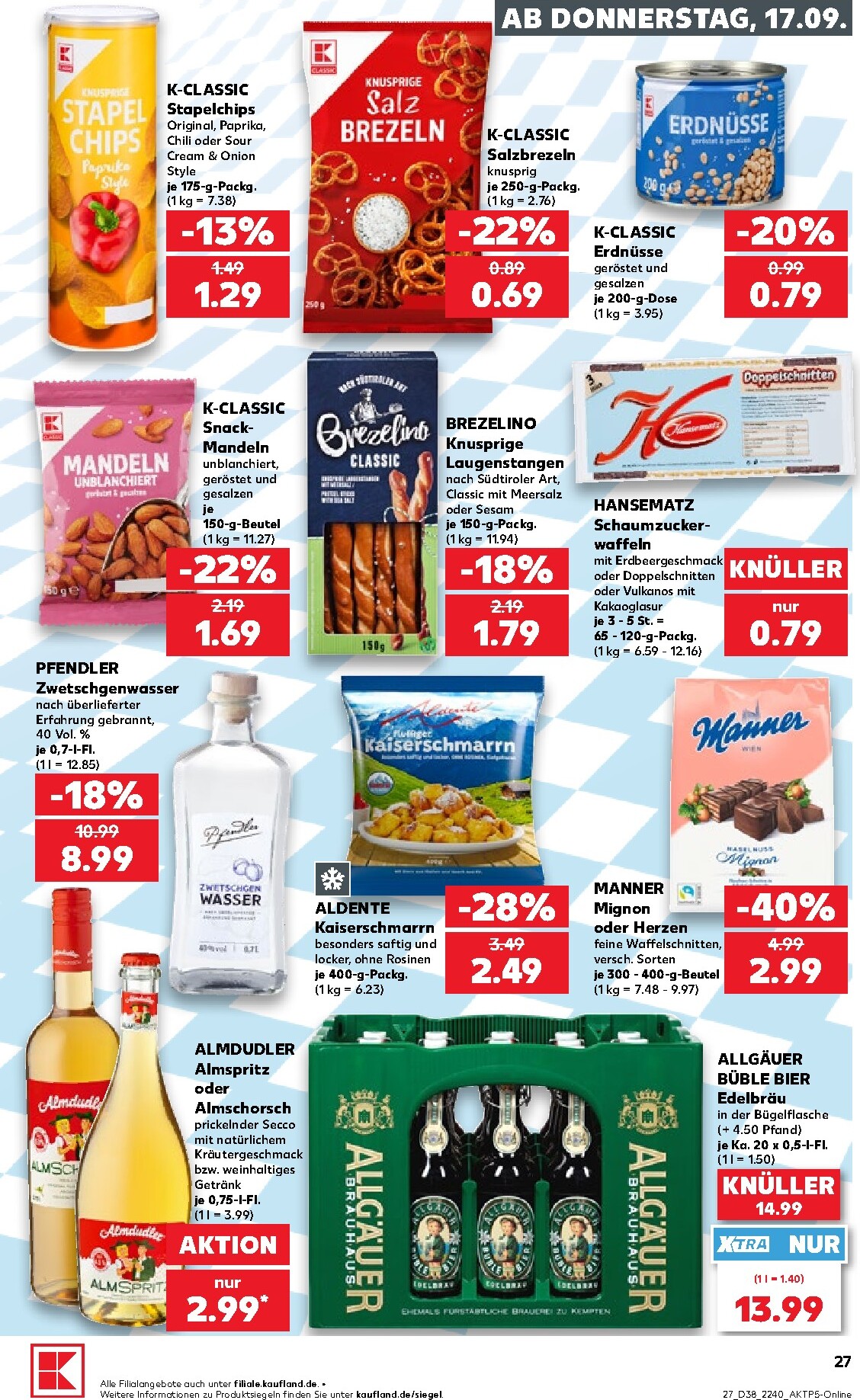kaufland - Kaufland Prospekt nächste Woche – von Donnerstag 17.09.2026 bis Mittwoch 23.09.2026 - page: 27