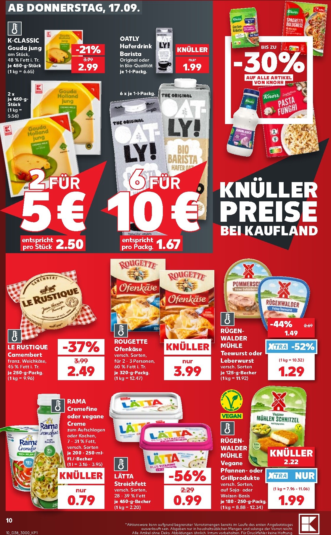 kaufland - Kaufland Prospekt nächste Woche – von Donnerstag 17.09.2026 bis Mittwoch 23.09.2026 - page: 10