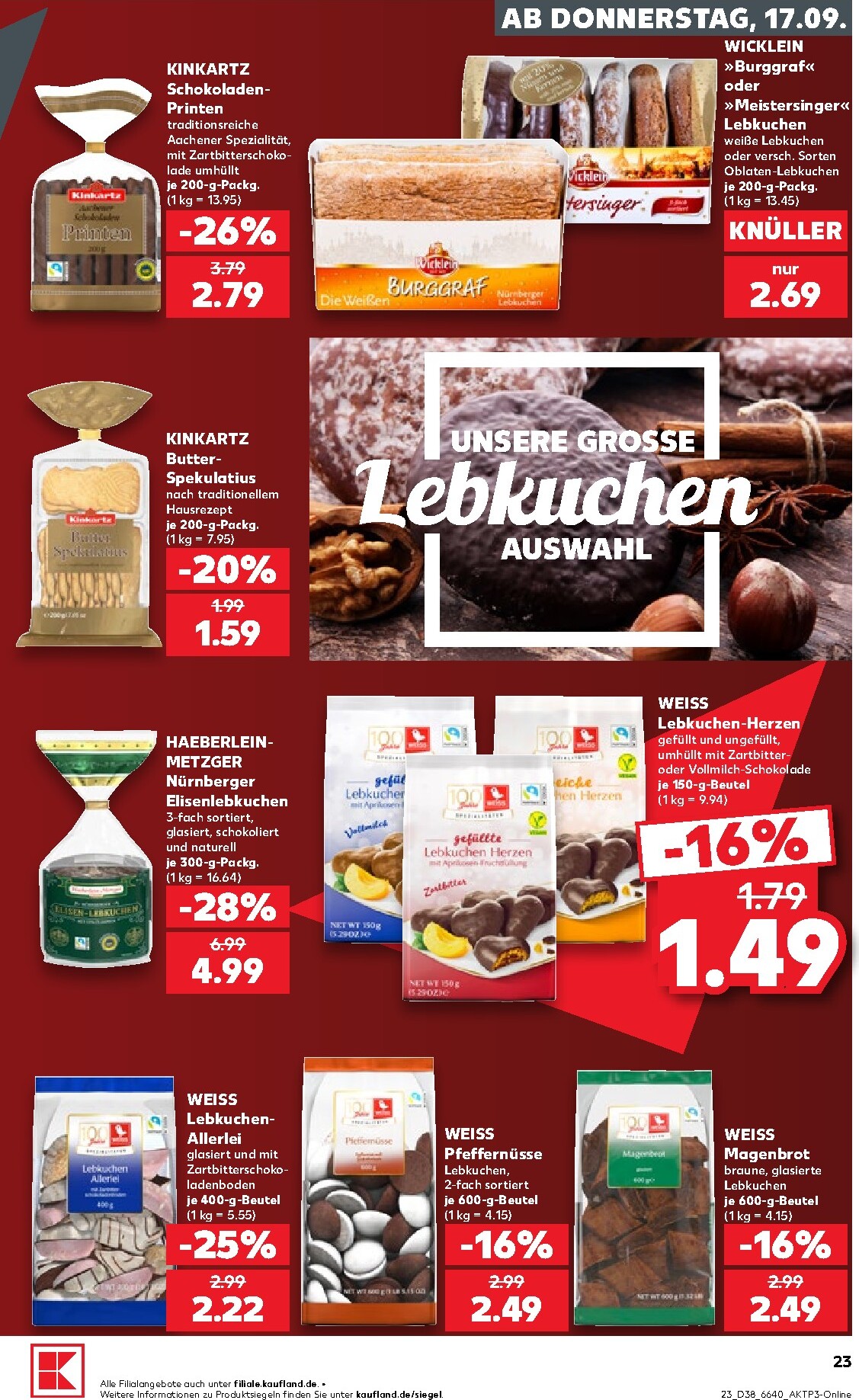 kaufland - Kaufland Prospekt nächste Woche – von Donnerstag 17.09.2026 bis Mittwoch 23.09.2026 - page: 23