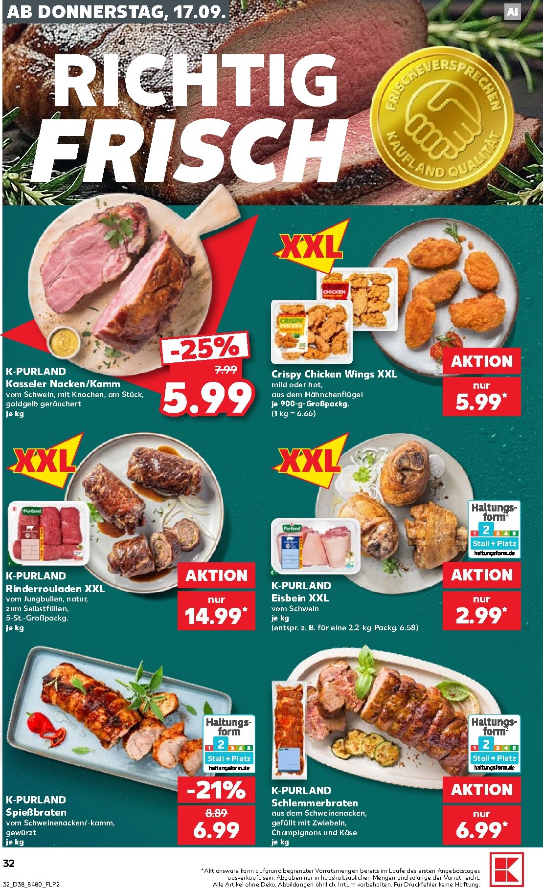 kaufland - Kaufland Prospekt nächste Woche – von Donnerstag 17.09.2026 bis Mittwoch 23.09.2026 - page: 32