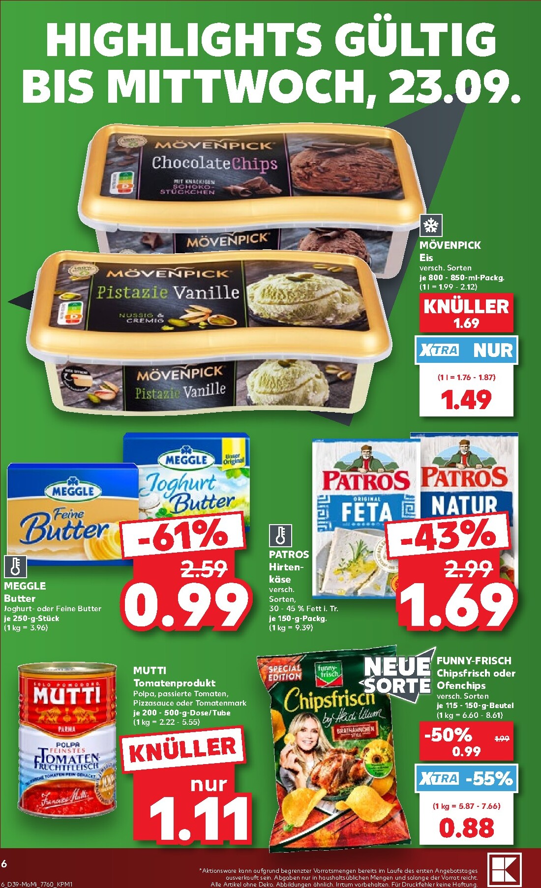 kaufland - Kaufland - Richtig Sparen Prospekt nächste Woche – von Montag 21.09.2026 bis Mittwoch 23.09.2026 - page: 6