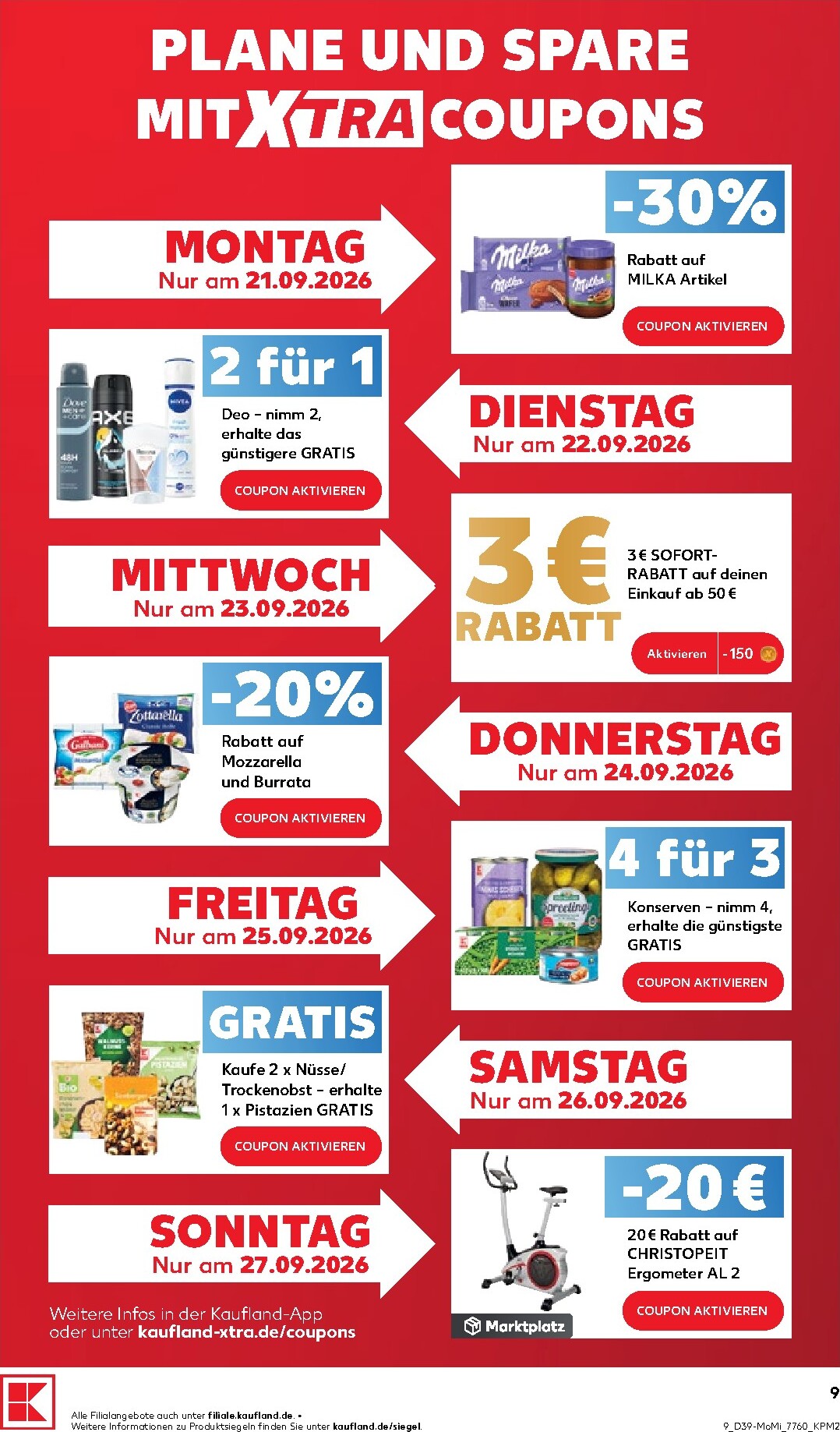 kaufland - Kaufland - Richtig Sparen Prospekt nächste Woche – von Montag 21.09.2026 bis Mittwoch 23.09.2026 - page: 9