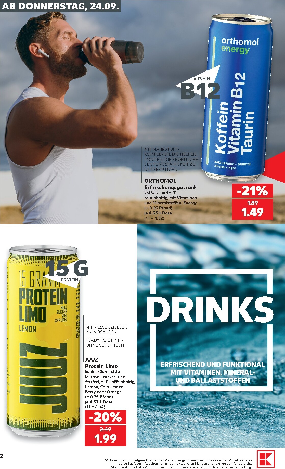 kaufland - Kaufland - Functional Drinks Prospekt nächste Woche – von Donnerstag 24.09.2026 bis Mittwoch 30.09.2026 - page: 2