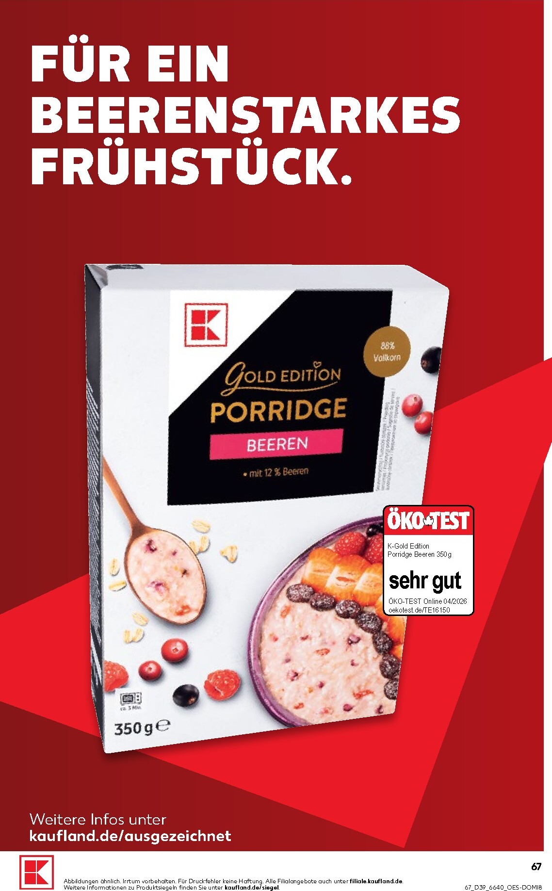 kaufland - Kaufland Prospekt nächste Woche – von Donnerstag 24.09.2026 bis Mittwoch 30.09.2026 - page: 67