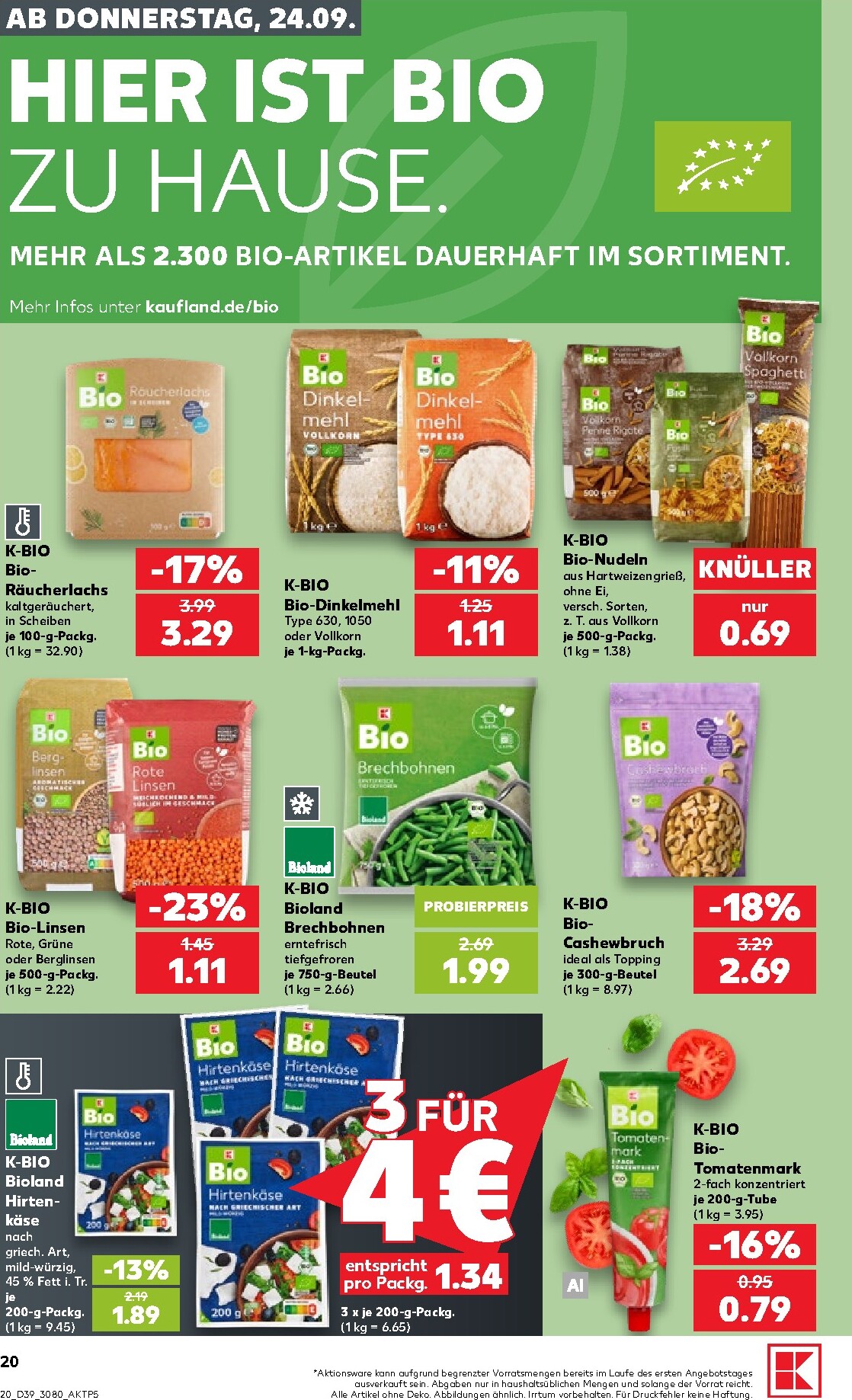 kaufland - Kaufland Prospekt nächste Woche – von Donnerstag 24.09.2026 bis Mittwoch 30.09.2026 - page: 20