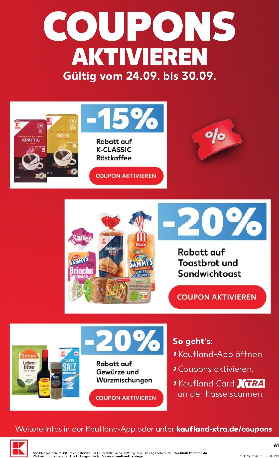kaufland - Kaufland Prospekt nächste Woche – von Donnerstag 24.09.2026 bis Mittwoch 30.09.2026 - page: 61