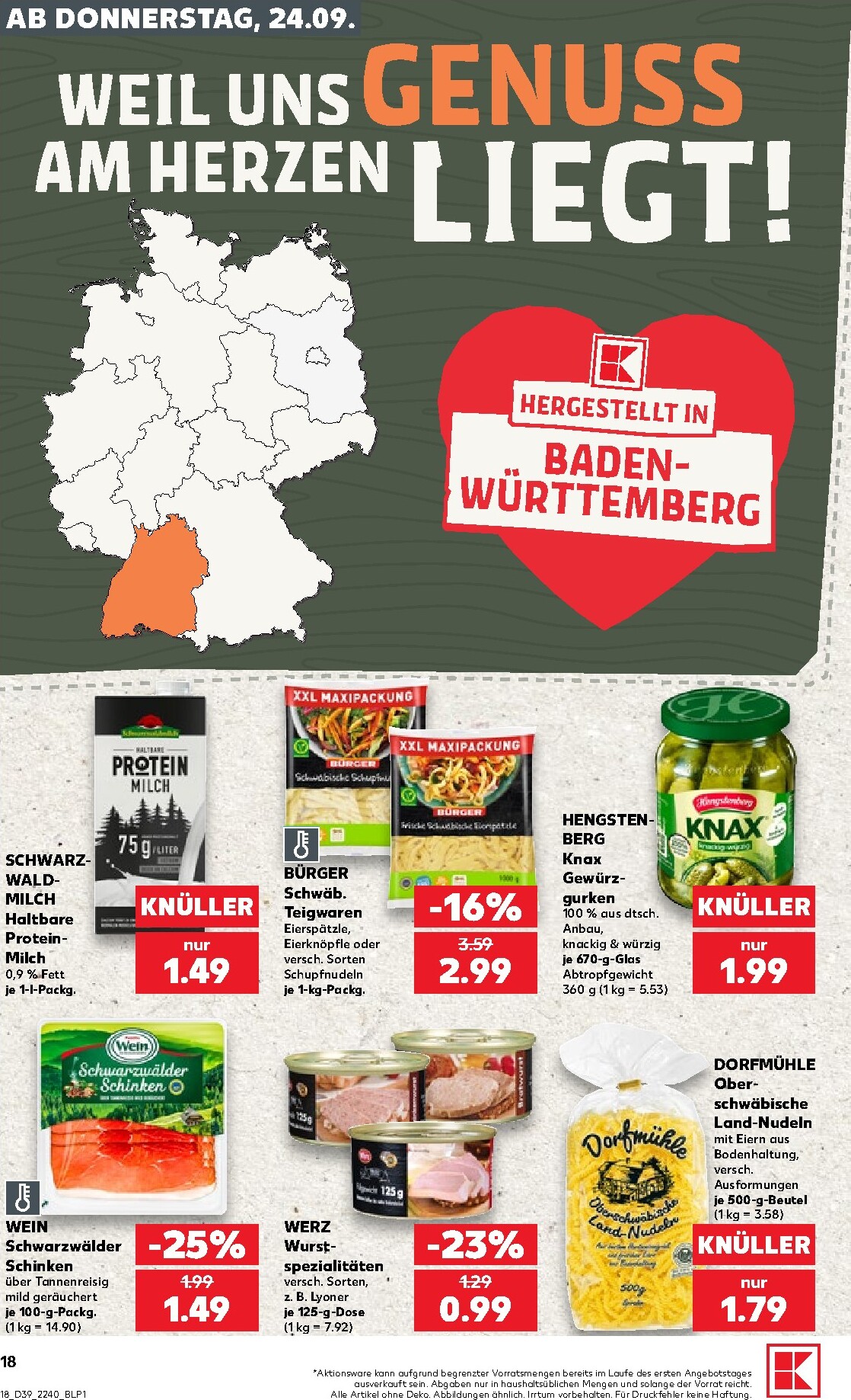 kaufland - Kaufland Prospekt nächste Woche – von Donnerstag 24.09.2026 bis Mittwoch 30.09.2026 - page: 18
