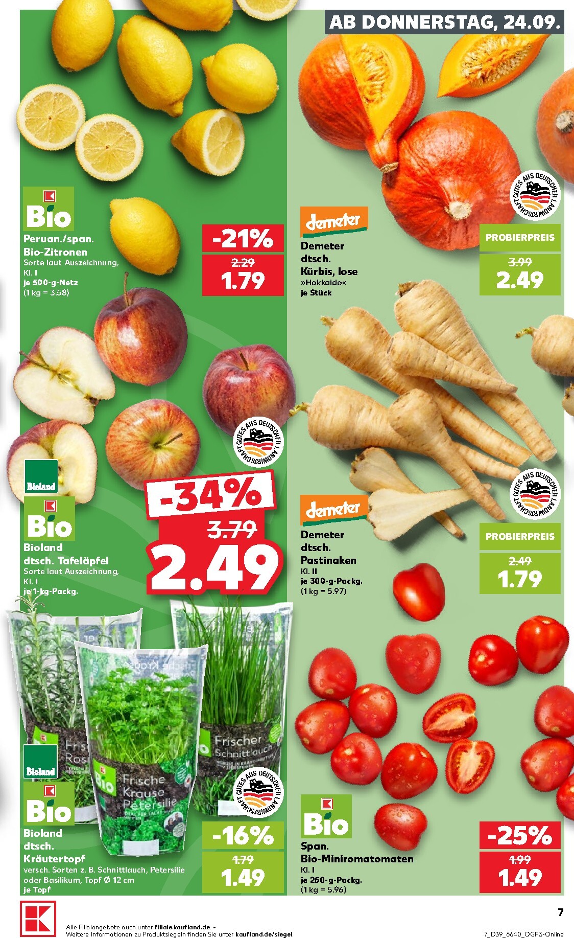 kaufland - Kaufland Prospekt nächste Woche – von Donnerstag 24.09.2026 bis Mittwoch 30.09.2026 - page: 7