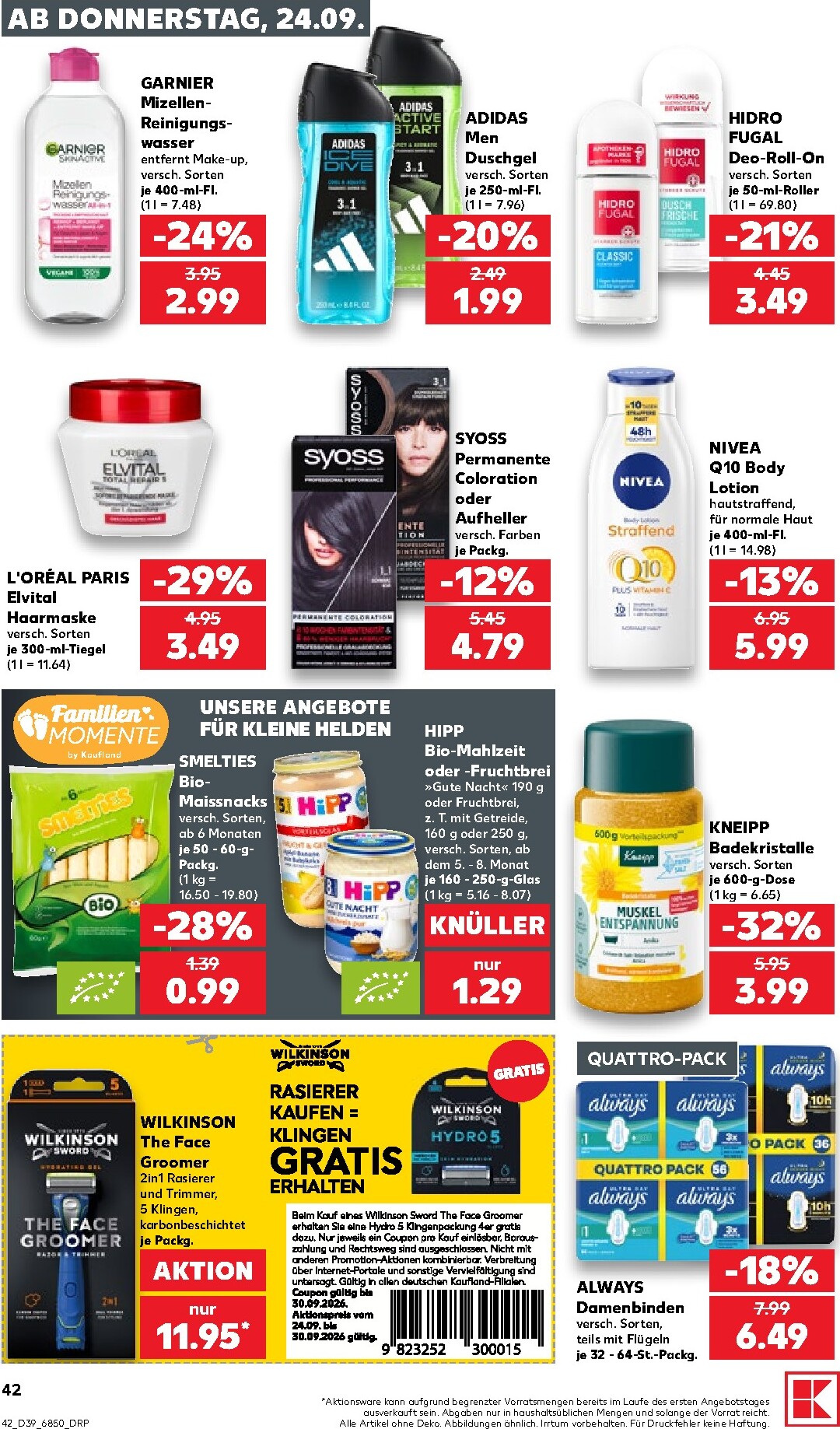 kaufland - Kaufland Prospekt nächste Woche – von Donnerstag 24.09.2026 bis Mittwoch 30.09.2026 - page: 42